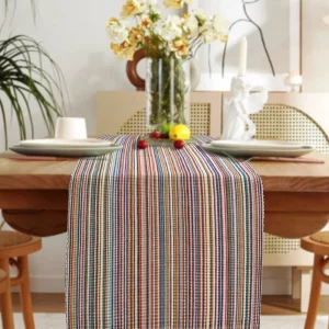 Multicolor Stripped Table Runner (179*37 CM)
