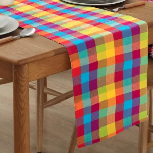 Multicolour Buffalo Checked Table Runner (174*36 CM)